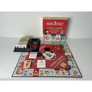 Disney Mickey Mouse 75th Anniversary Monopoly Collector's Edition 2004 Complete